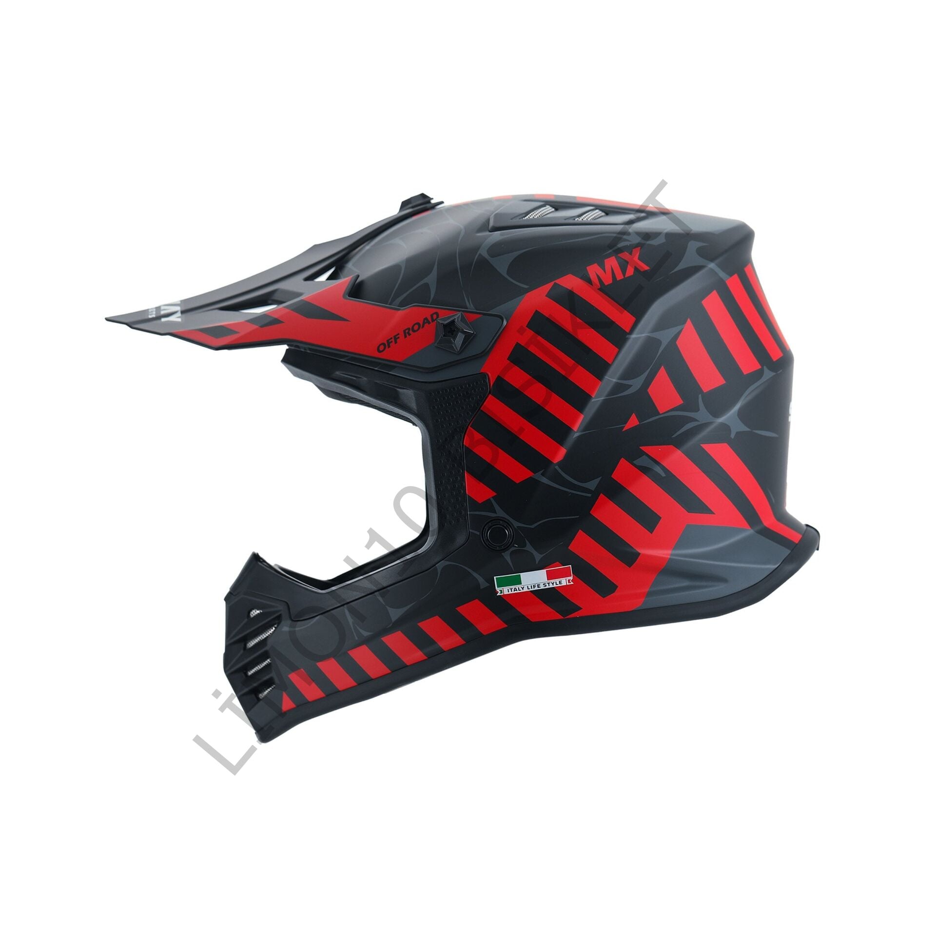 Sway FS-618 Alert Full Face Kask Siyah-Kırmızı