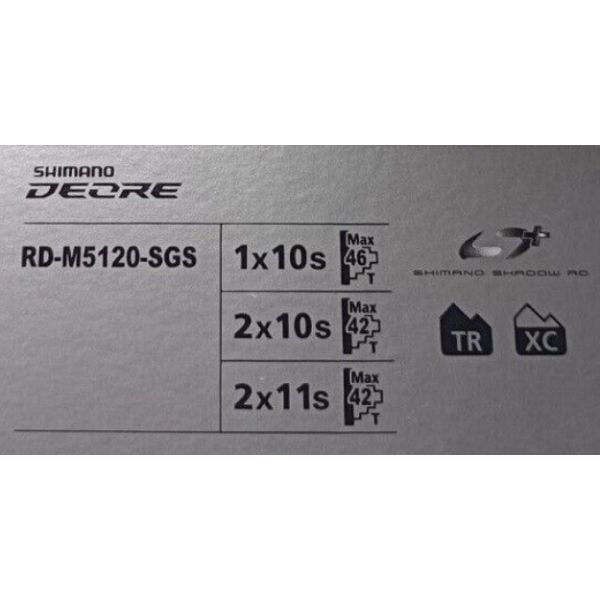 Shimano Deore RD-M5120 Arka Aktarıcı 42D (2x11V/2x10V) 46D (1x10V) X Kutusuz