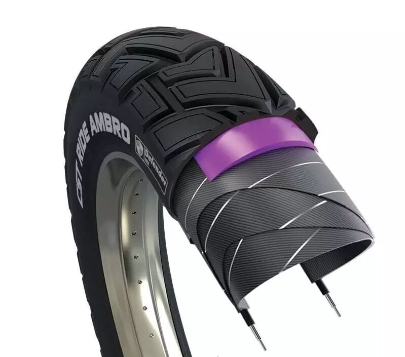 Cst Ride Ambro 20x4.00 Defender Mix Zırhlı Fat E-Bike Dış Lastik Amber Yanaklı