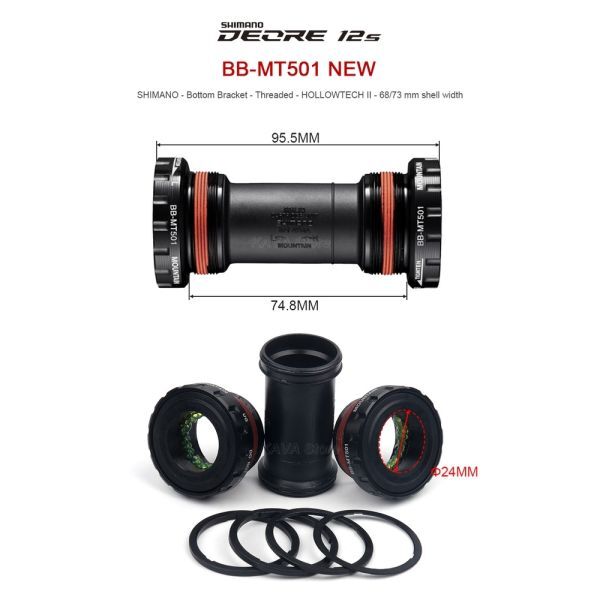 Shimano BB-MT501 Hollowtech II Orta Göbek Mtb 68/73mm