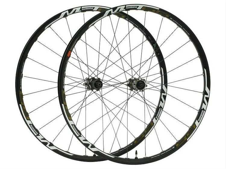 Shimano MT65 Ön+Arka MTB Jant Seti QR Mil  24H Disc CL 26'' 100/135mm Tubeless Uyumlu