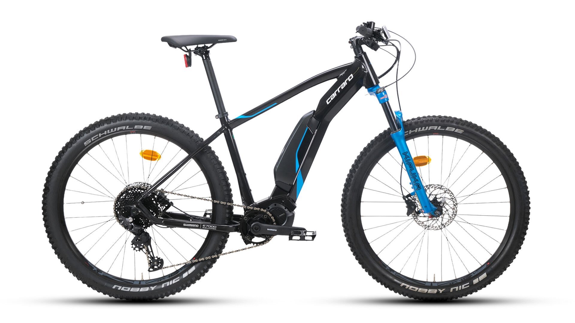 KIFUKA E7 27.5'' 11-V HD Elektrik Destekli Bisiklet METALIK SIYAH-MAVI