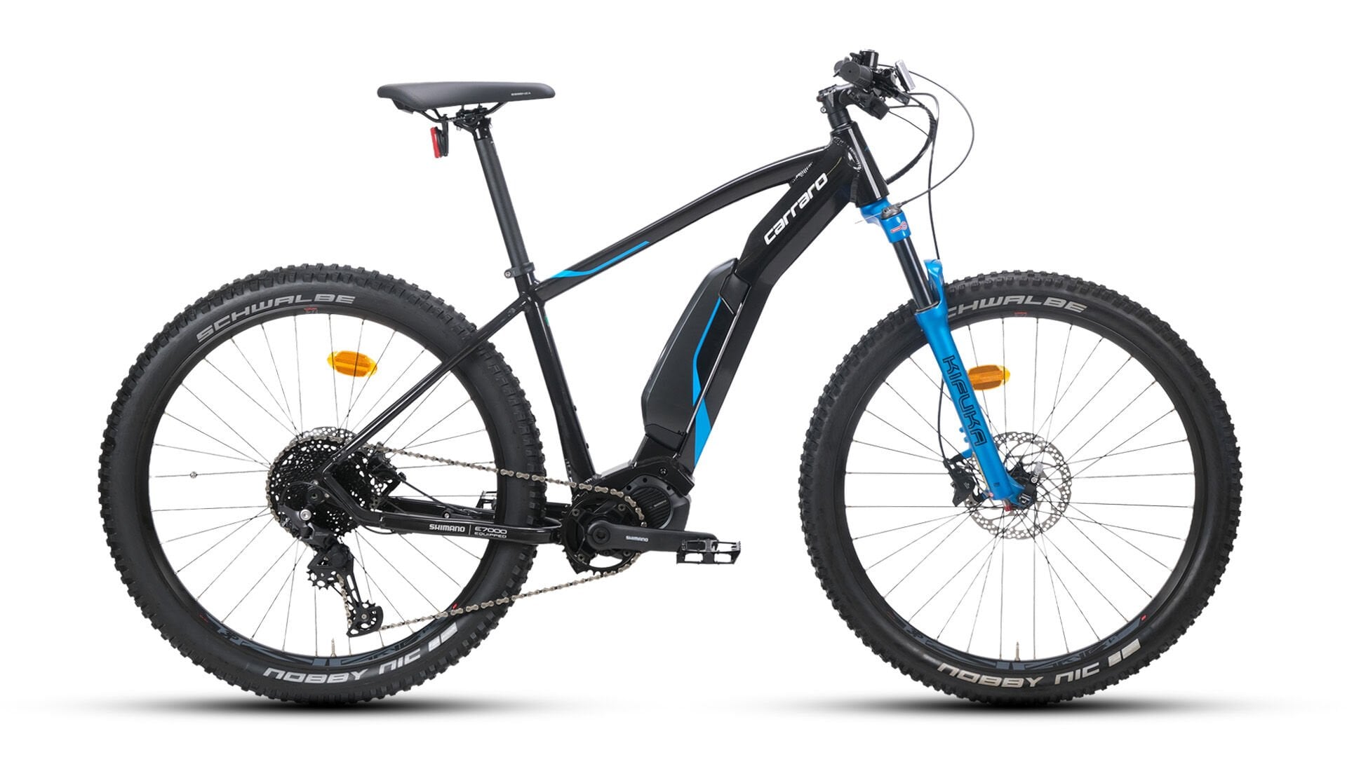 KIFUKA E7 27.5'' 11-V HD Elektrik Destekli Bisiklet METALIK SIYAH-MAVI