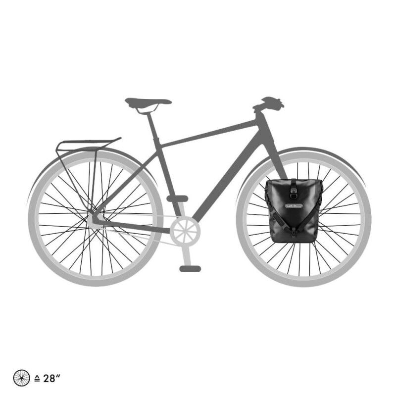 F6301 Sport-Roller Ön Bisiklet Çanta 25L Siyah QL2.1