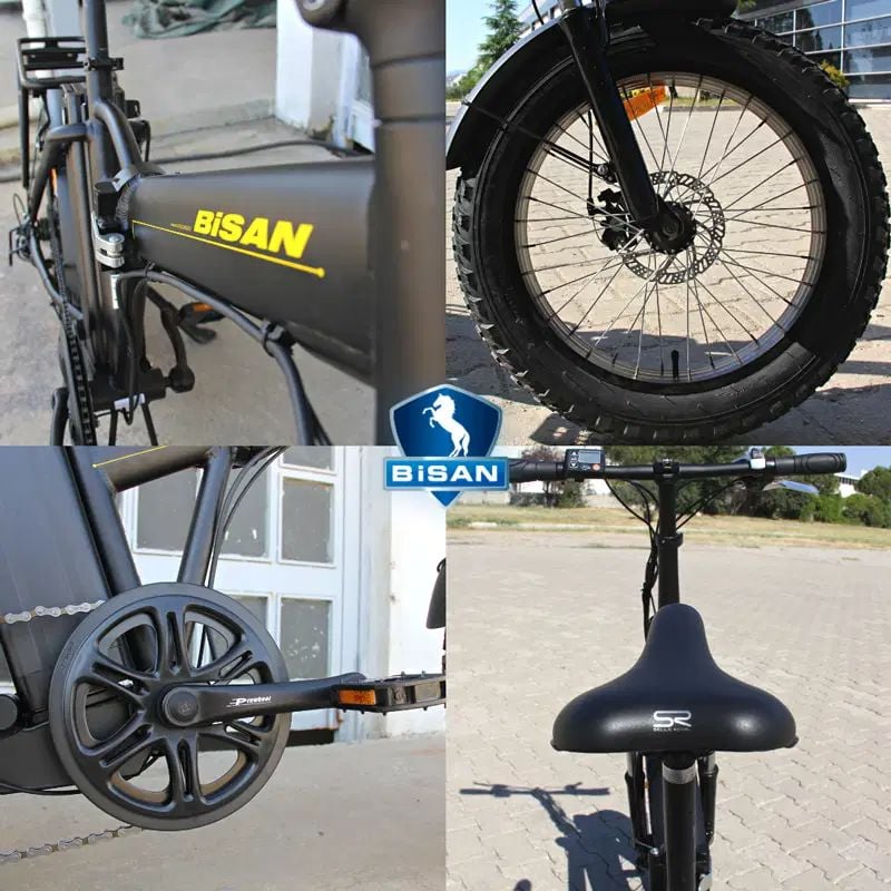 E-Folding F2 Bisan Elektrikli Bisiklet 1x7 Vites