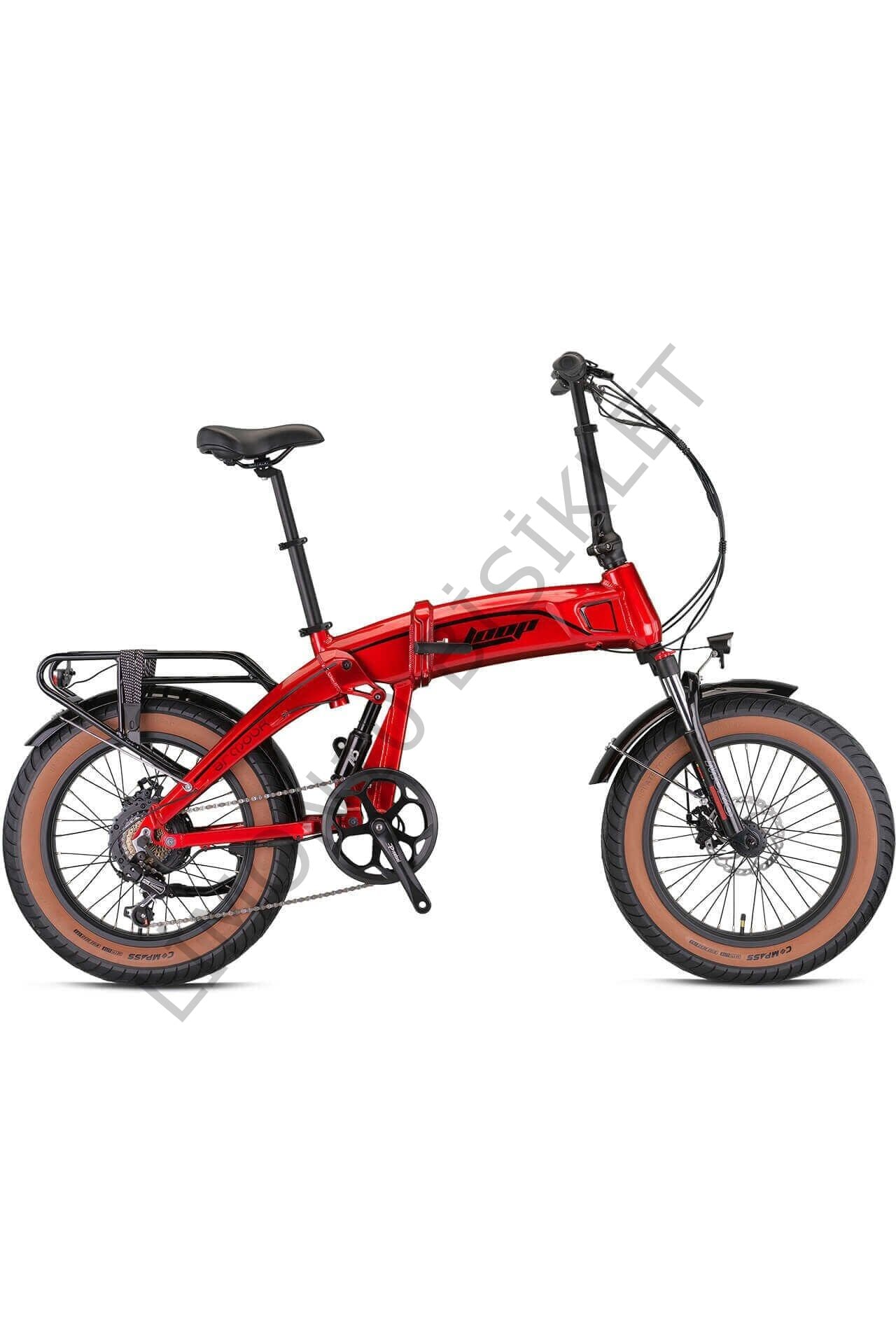 Loop Armour 20 Jant Katlanır E-Bike Kırmızı Siyah