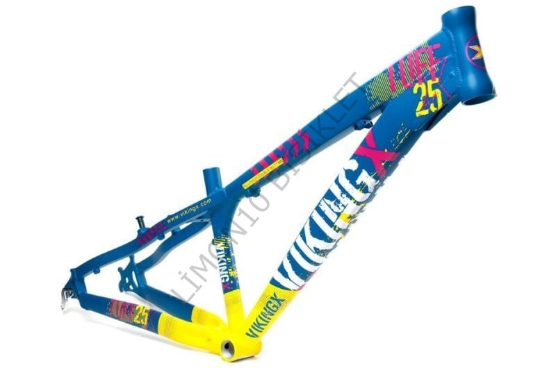 VikingX Tuff X-25 Dirt Jump Aliminyum Kadro Yeşil-Sarı
