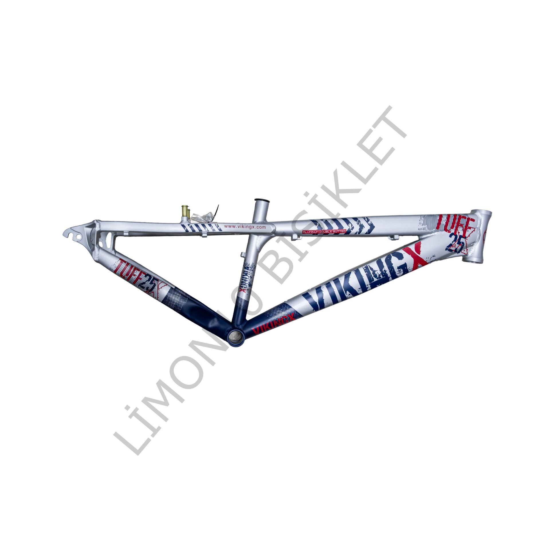 VikingX Tuff X-25 Dirt Jump Aliminyum Kadro Mavi-Gümüş