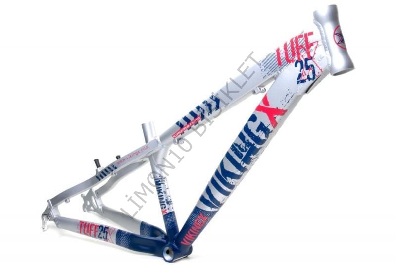 VikingX Tuff X-25 Dirt Jump Aliminyum Kadro Mavi-Gümüş