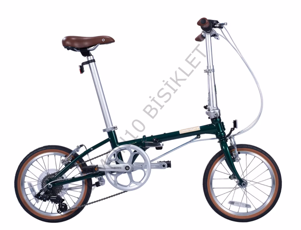 Dahon 2026 Boardwalk D7 16Jant Katlanır Bisiklet Yeşil