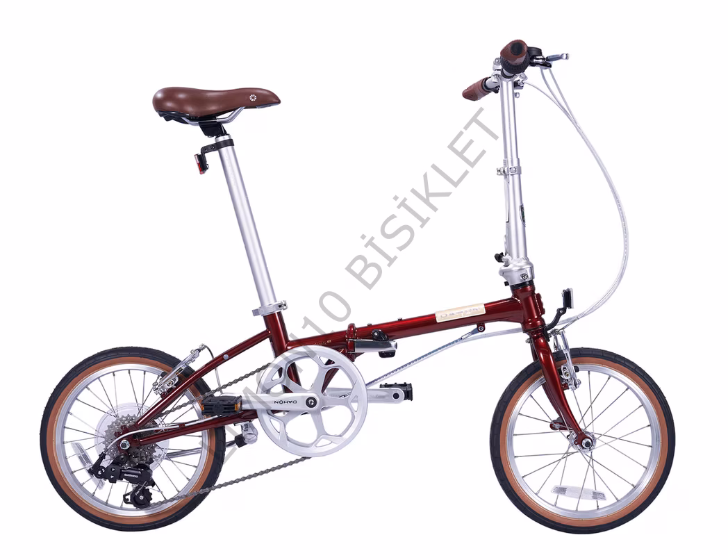 Dahon 2026 Boardwalk D7 16 Jant Katlanır Bisiklet Bordo