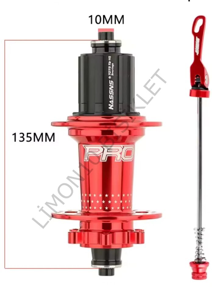 HASSNS Pro7 28 Delik Kırmızı Arka Bisiklet Göbeği
